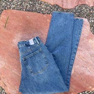 Brand new good American straight leg jeans